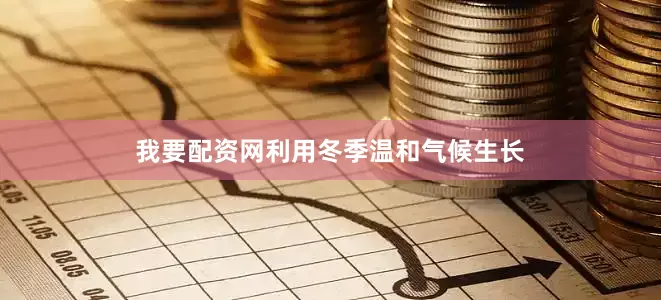 我要配资网利用冬季温和气候生长